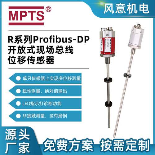 R系列开放式现场总线位移传感器银灰色铝外壳电子仓替代BALLUFF