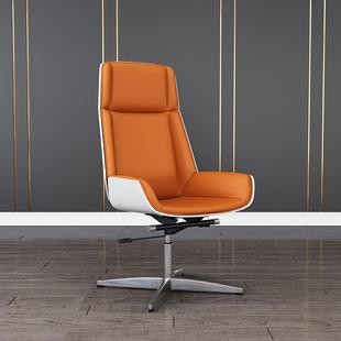 广可东白色烤漆老01板椅大班会椅时尚 议椅脑椅电躺办公椅