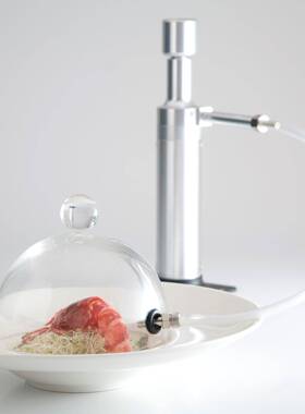 西班牙100%Chef 银色超级阿拉丁烟熏枪多功能烟熏器 分子美食工具