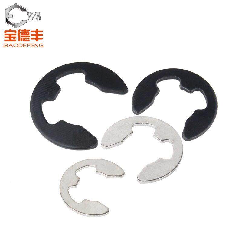 防盗门下沉垫片65锰钢e型卡簧挡圈c型弹性GB896轴用开口外环卡黄