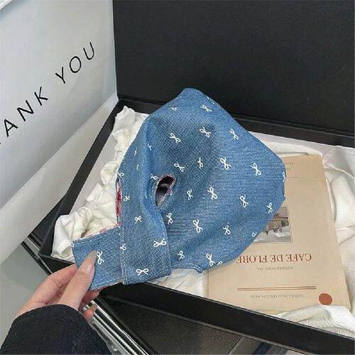 Canvas Tote Bag Mini INS Fashion Purse Bownot Designer