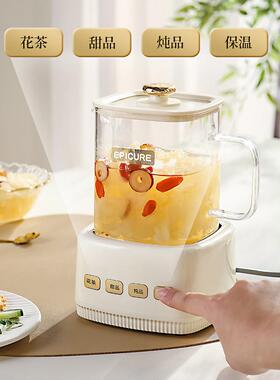 新型高颜值小方炖健康壶玻璃茶机家用多功能办公室小迷你一人