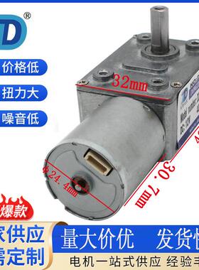 DZ46-2430GY涡轮蜗杆无刷减速马达 智能巡逻机器人油烟机直流电机