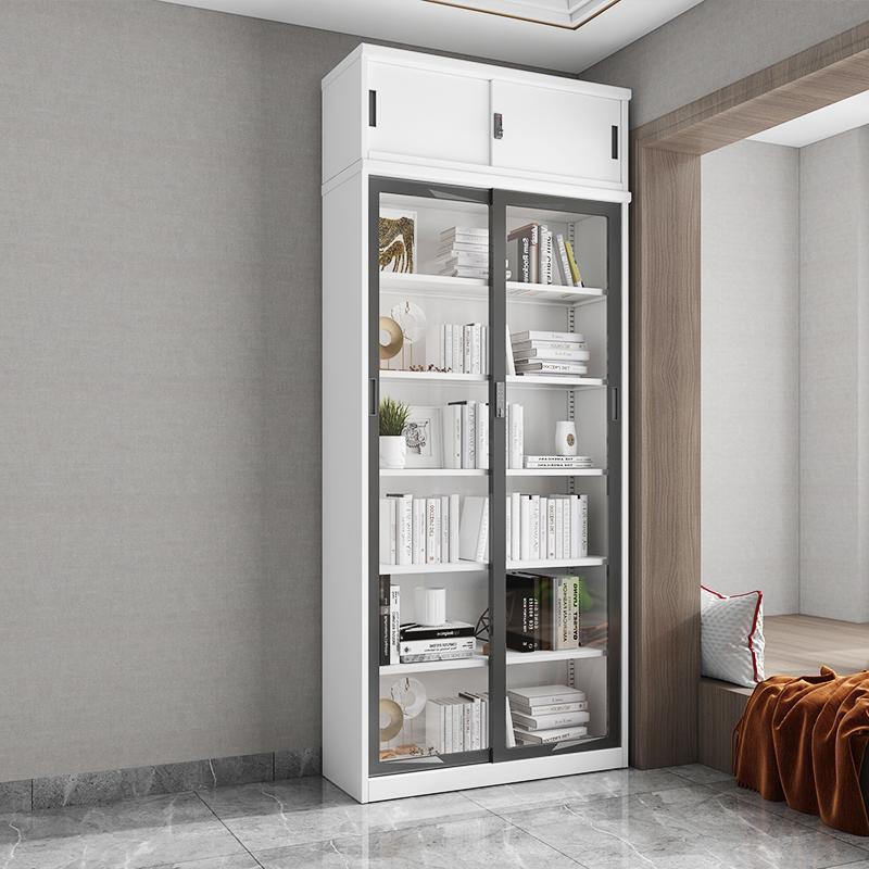 菲利特移门书柜拉门鞋柜配套顶柜印花衣柜顶柜简约家用储物柜子