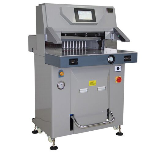 HL-5210TX液压程控切纸机后工作台可折叠双导轨双丝杆推纸切纸机