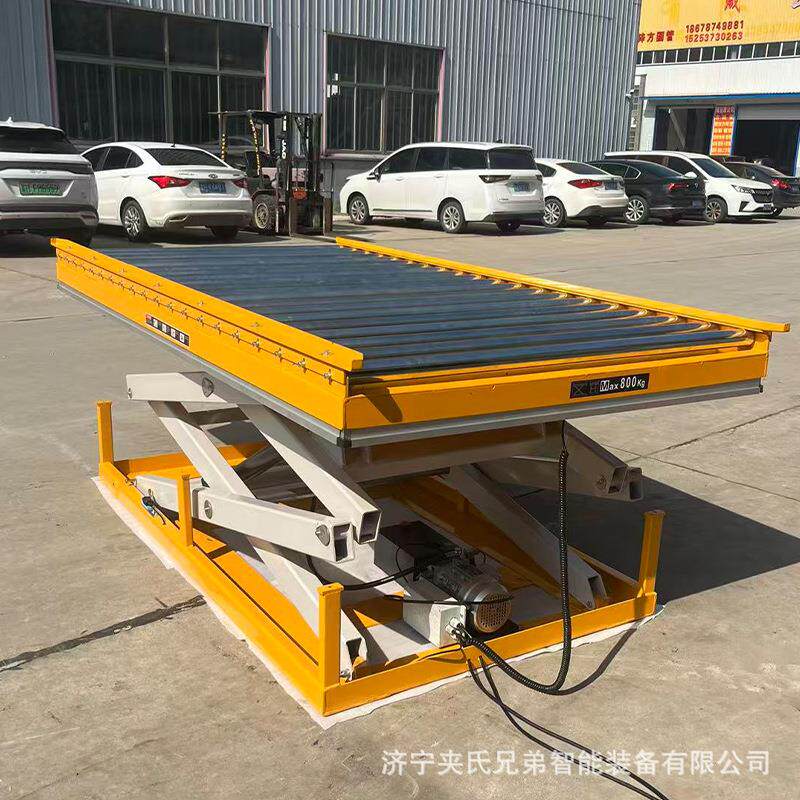 固夹氏定剪叉式降升降电平台工货厂仓库货物升降机小型装卸平台动