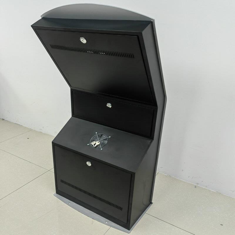 明朗机柜高清液晶触控展览查询落地显示器一体机商用卧式展示查询