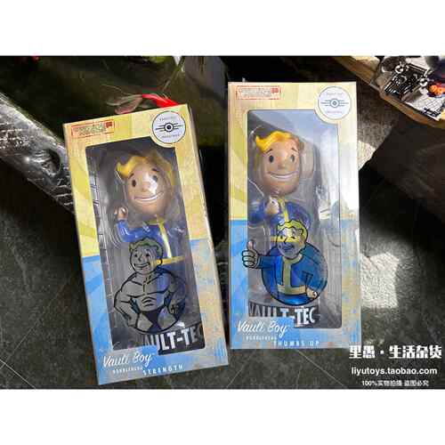 正版 Fallout4辐射4摇头公仔Valut Boy辐射小子12寸30cm收藏公仔