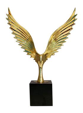 现代轻奢飞鹰展翅摆件创意客厅家居高级感玄关大号装饰工艺品