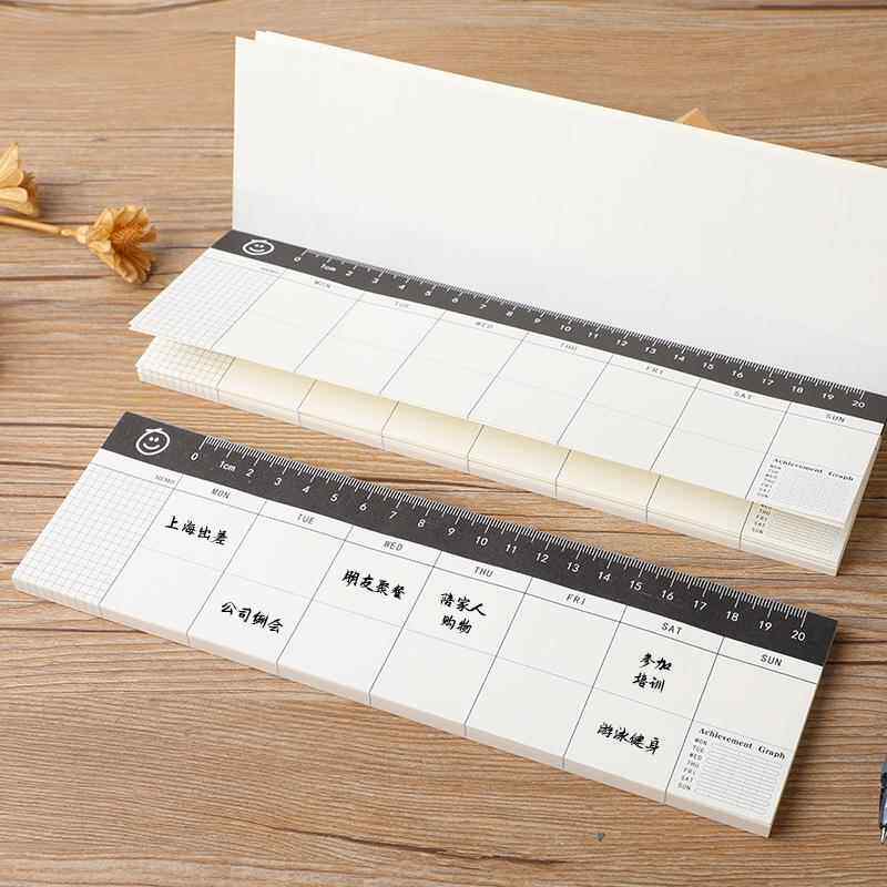 周效率计划本每日手册好习惯养成上翻备忘录日程便签本桌面记事本