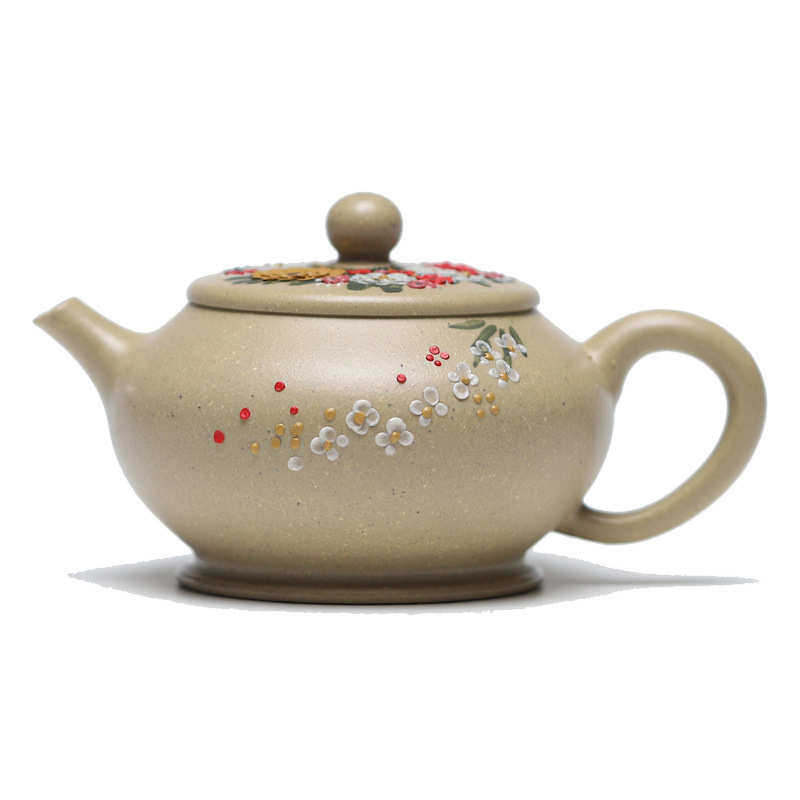 批发宜兴原矿本山绿泥紫砂壶全手工 韵玉茶壶内推球孔小毫升茶具