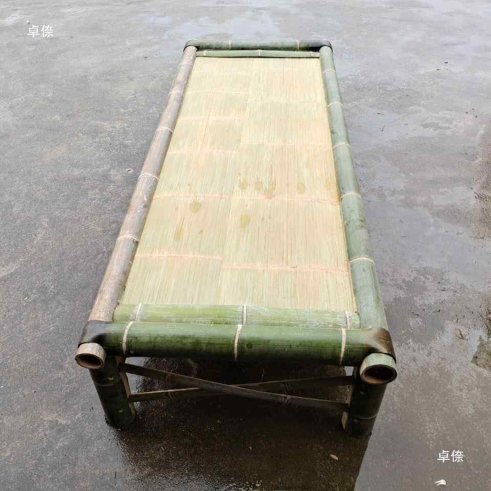 乘凉凉竹床农村老编人床竹单人床双人床古DWB老竹午睡乘凉传统躺