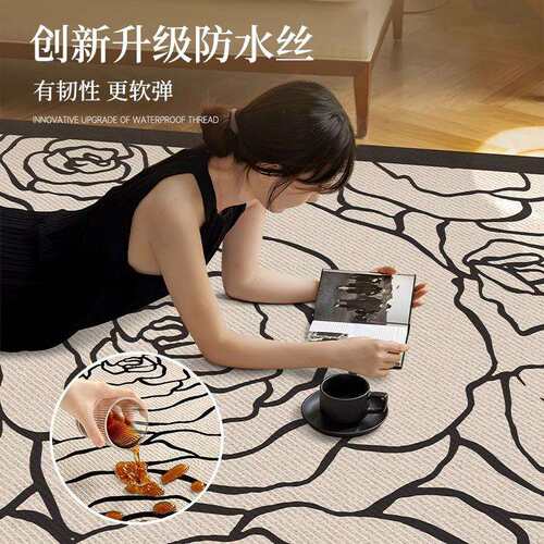 新款地25wyktdt毯厅沙发地垫法免洗可式擦高级卧室客防水家用茶垫