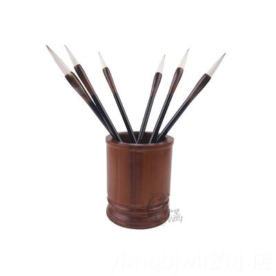 新款初笔学法书羊兼毫毛 教学培训班楷书毛笔 欧狼颜柳楷入门文房