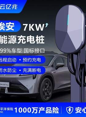 广汽传祺埃安充电桩yplus/splus魅580y/lx新能源汽车7kw32A通用枪
