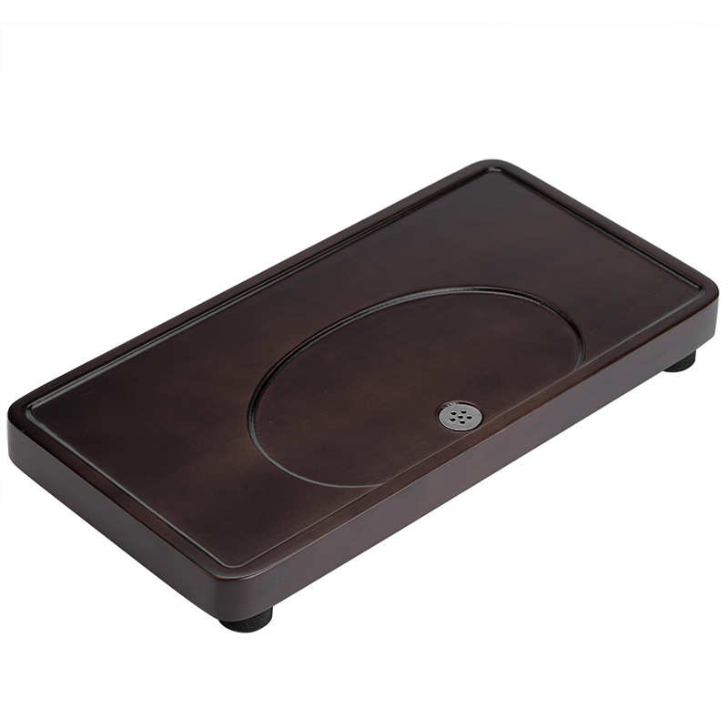 茶盘家用新款小型带排水办公室茶几整块竹制茶托盘茶台茶海