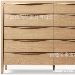 实木高端豪华别墅房斗柜卧室抽屉柜梳妆台 RH美式