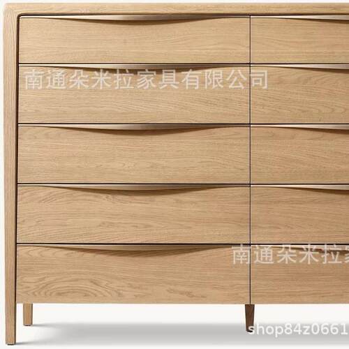 RH美式实木高端豪华别墅房斗柜卧室抽屉柜梳妆台