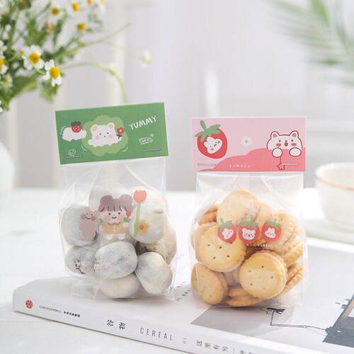 ins饼干包装袋页眉卡纸创意纸杯蛋糕奶枣曲奇纽扣雪花酥马芬袋子