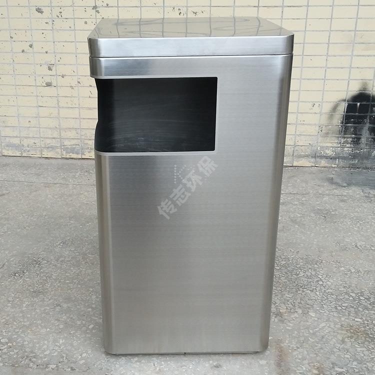 室内电梯口垃圾桶户外方形不锈钢果皮箱厂家环卫金属垃圾箱
