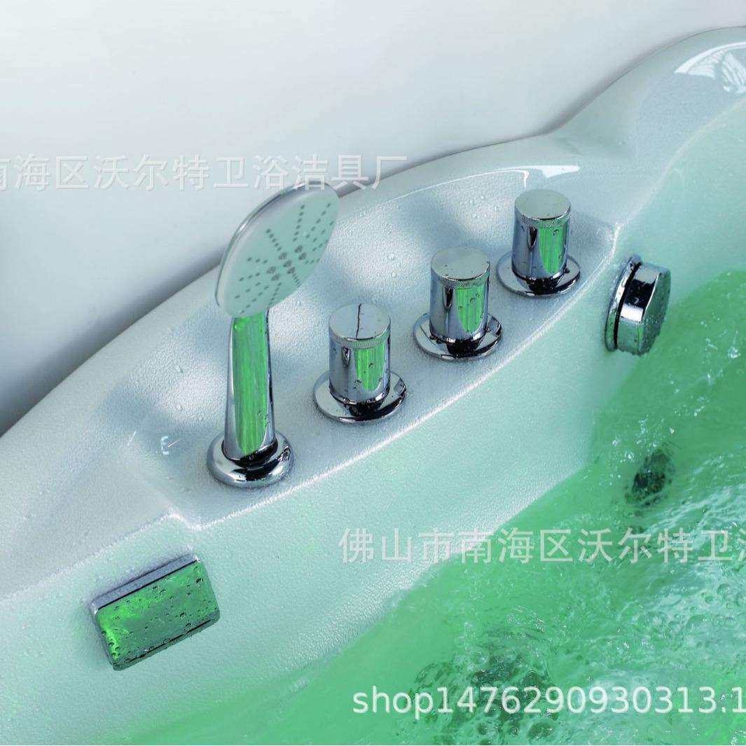 1.4~1.8米海景玻璃单人按摩亚克力浴缸-经典豪华 WB-5015