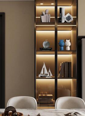 直销新款客厅轻奢酒柜家居摆件高级感2024新款现代简约书柜树脂工