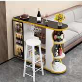 轻奢家用吧台桌现代简约靠墙酒柜客厅厨房隔断柜小户型小吧台 包邮