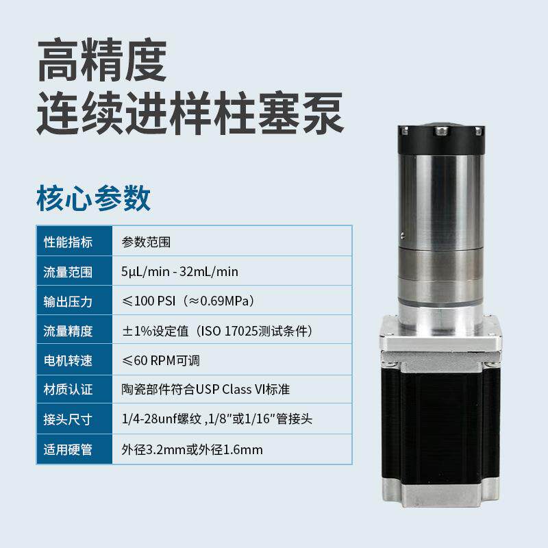 高精度塞泵实验室精密柱量塞柱泵+阻尼器整580套微量体液计泵