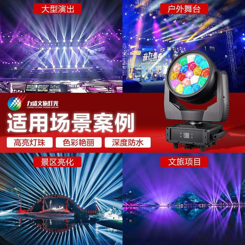 19颗40w防水蜂眼灯led高亮光源图案染色灯 户外舞台演出帕灯强光