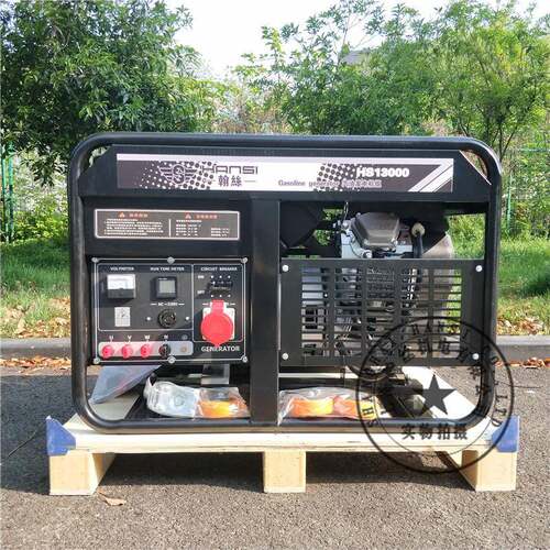 翰丝10kw12kw15kw家用汽油发电机220V双缸动力220/380V发电机