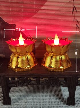 led财神爷电子蜡烛批发供奉蜡烛