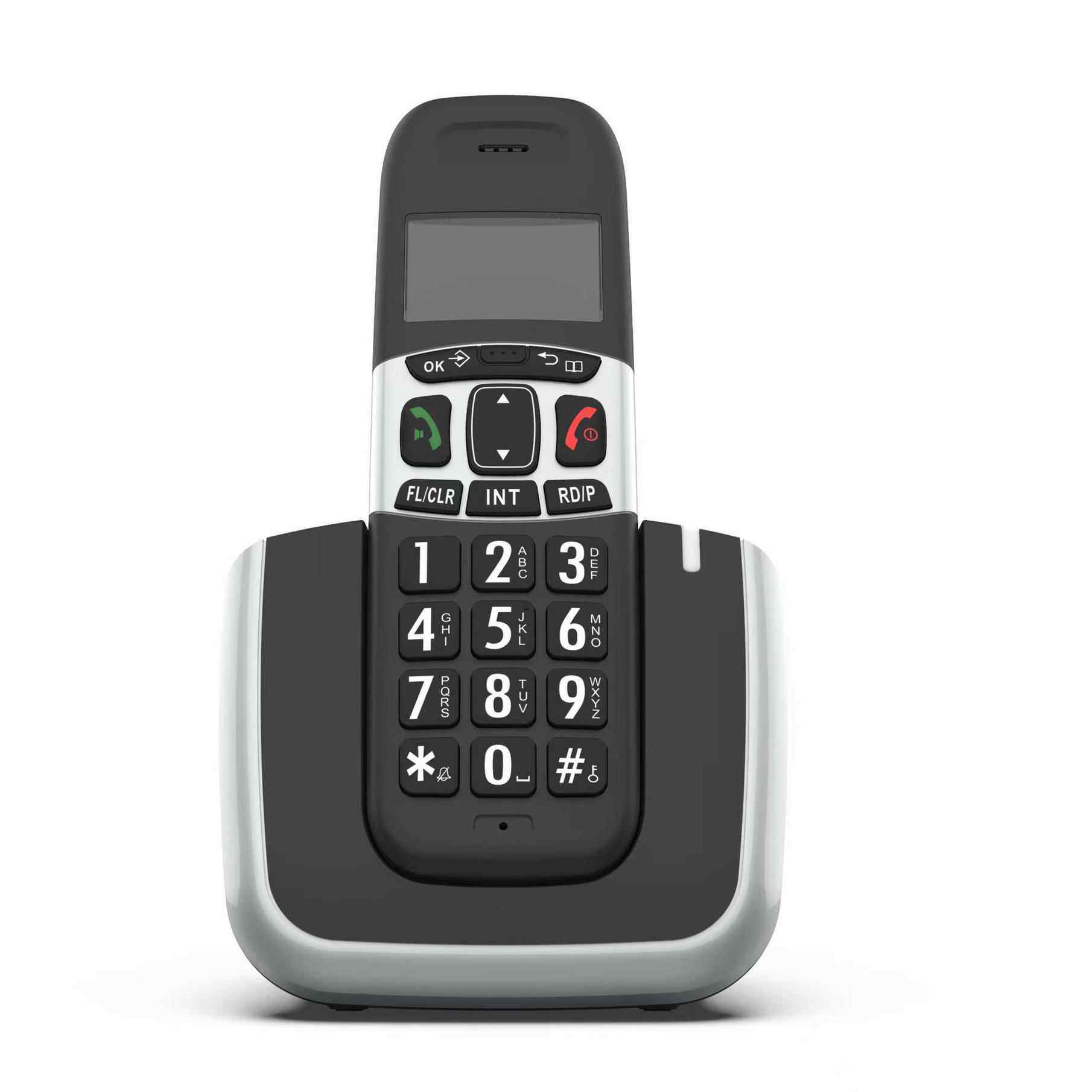 大而信 D1004商务办公家庭手持电话数字无绳电话机低辐射 跨境