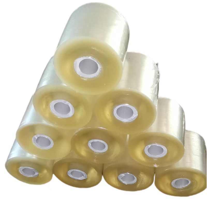 厂家现货 PVC缠绕膜工业用透明塑料静电自粘拉伸打包专用包装薄膜