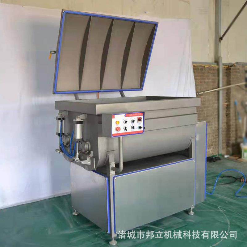 枣泥馅料拌馅机鸭胸肉变频真空制冷拌馅机虾糜全自动真空拌馅机