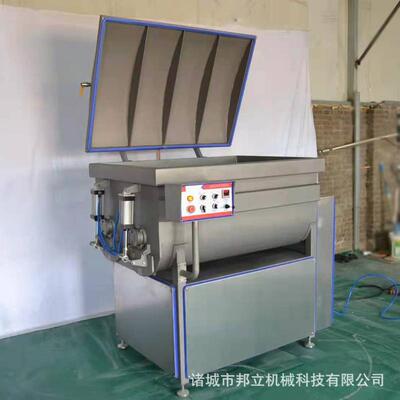 枣泥馅料拌馅机鸭胸肉变频真空制冷拌馅机虾糜全自动真空拌馅机