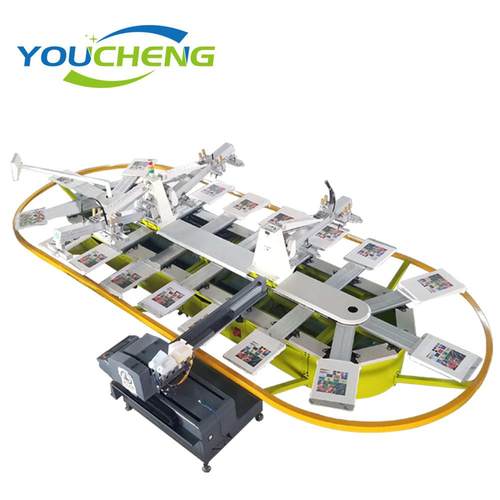 3色18工位椭圆印花打印机数码椭圆印花机厂家制造数码打印机