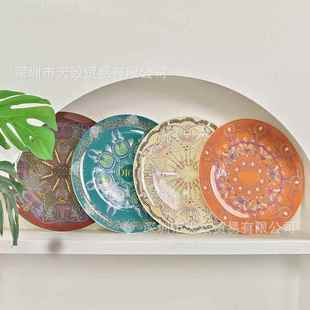 10寸个性欧式餐具西餐盘创意陶瓷盘子家用菜盘圆形牛排盘餐盘