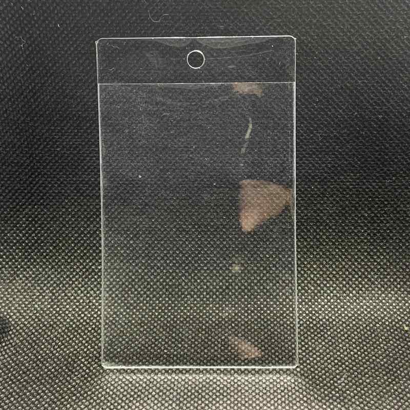 空白PVC吊牌小袋子服装商标领标袋现货透明标签平口塑料织唛软袋