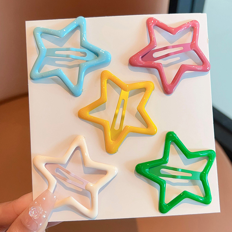 女孩星星发夹儿童侧边刘海发饰