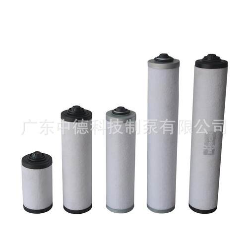 旋片真空泵配GGD件滤进排气芯过滤器式真空泵油雾分离气器滤清器
