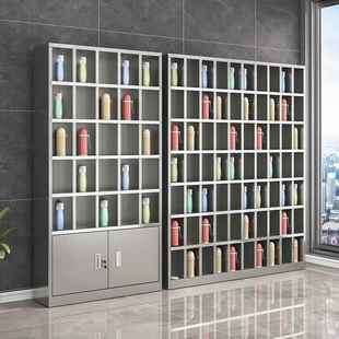 不锈钢水杯柜工厂车间员工水杯存放柜茶水间水杯收纳架茶杯储存柜