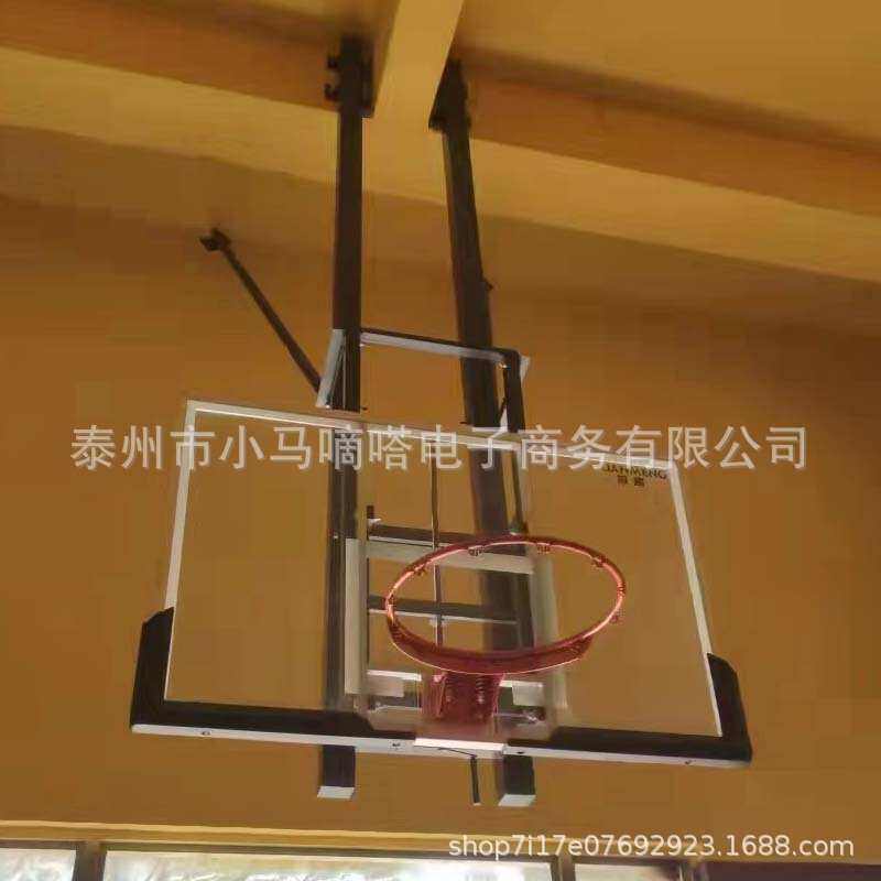 吊架成人安装篮球架儿童吊顶装加长柱子顶篮球架配件球馆加高