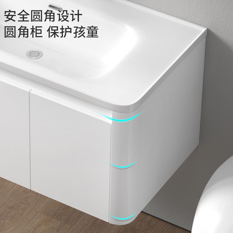 卫生间太空铝挂墙浴室柜陶瓷一体盆壁挂洗漱台浴室洗脸洗手台套装