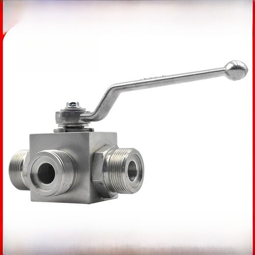 KHB3K-M22x1.5不锈钢304液压高压球阀三通KHB3K-M24x1.5 M27x1.5