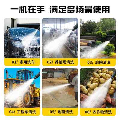 车机压电机泵清洗机车大功率洗家用洗店力盾商用洗车泵带调高压