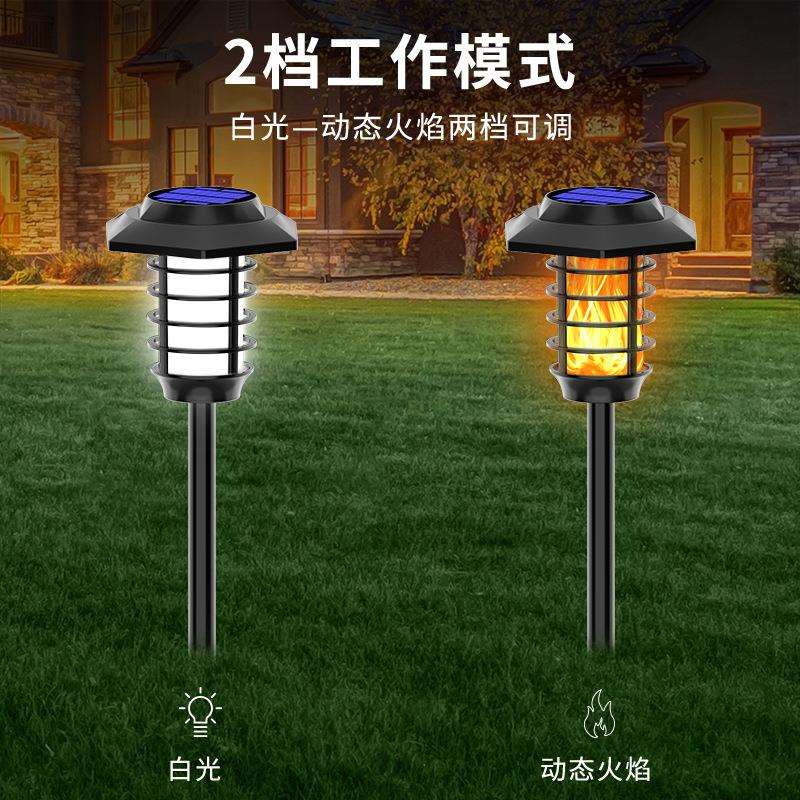 新款直销供应新款火焰灯庭院户外防水景观照明火把灯花园草坪灯