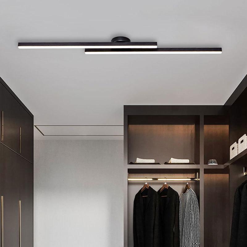 走廊灯热卖过道阳台入户玄关现代简约一字长条铝材中山家装灯