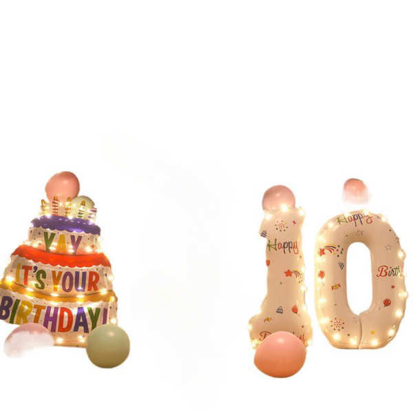 女孩10岁生日条幅挂布装饰布置儿童派对十二岁背景墙场景拍照道具