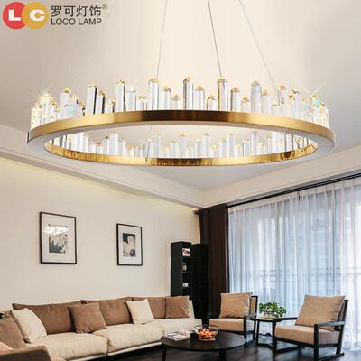 北欧现代创意吊灯客厅餐厅冰山灯轻奢水晶灯Crystal Chandeliers.