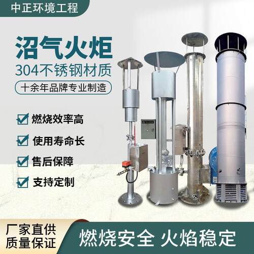 沼气火炬内燃外燃式养殖场污水处理厂垃圾填埋场燃烧器设备耐腐蚀